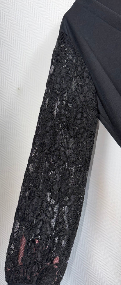Lang tuniek/jurkje met kanten mouwen en GRATIS legging 48/50/52