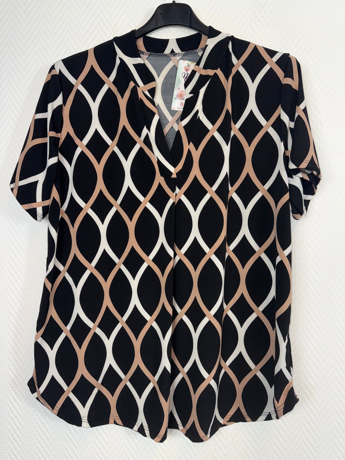 Travelshirt zwart met GRATIS plissébroek maat 44/46/48/50