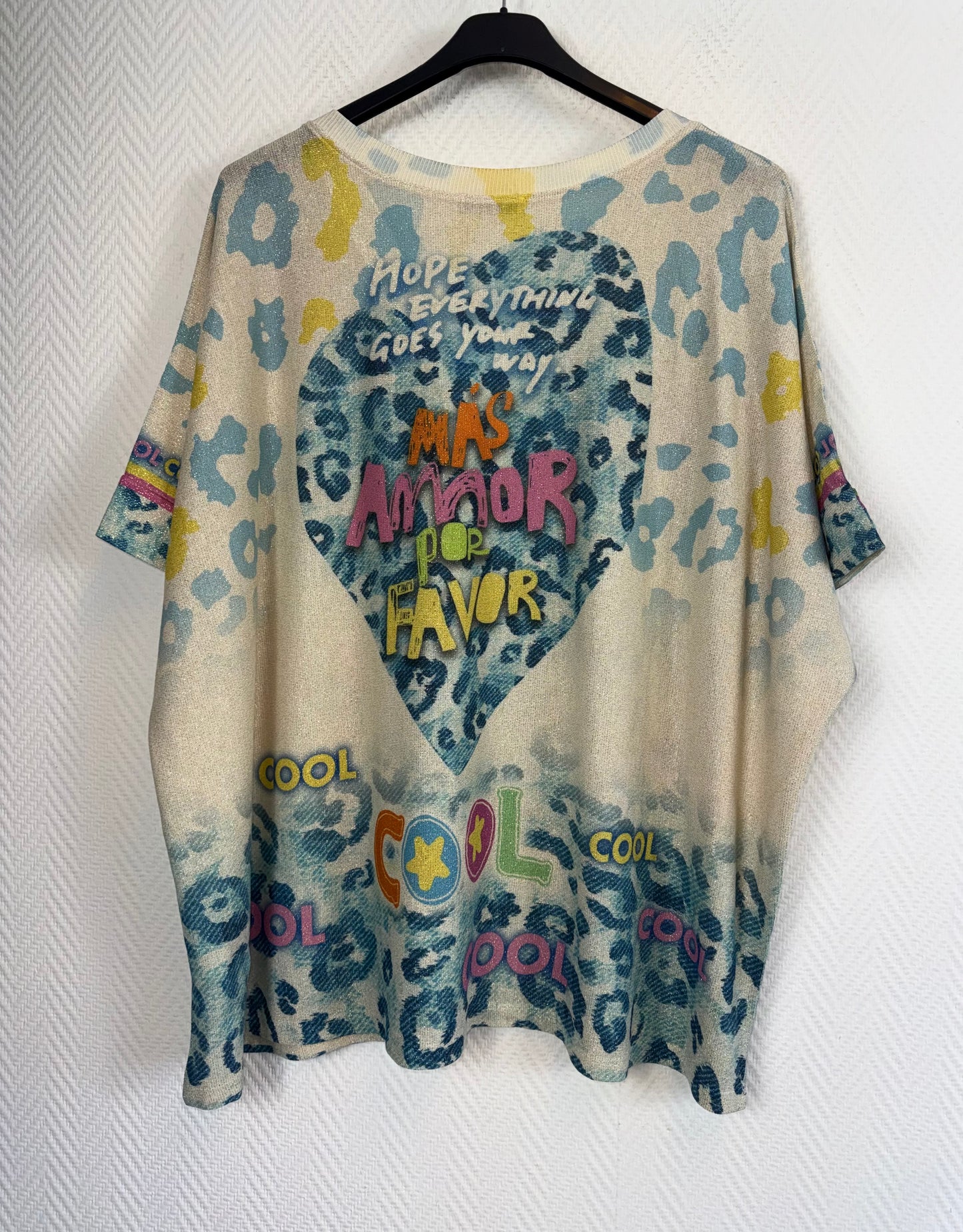 Lurex shirt Teckel 48/50/52/54