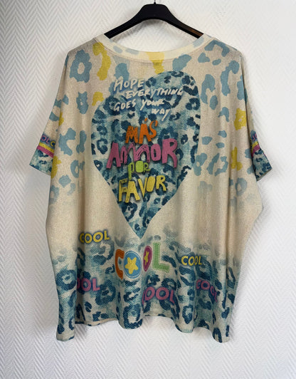 Lurex shirt Teckel 48/50/52/54