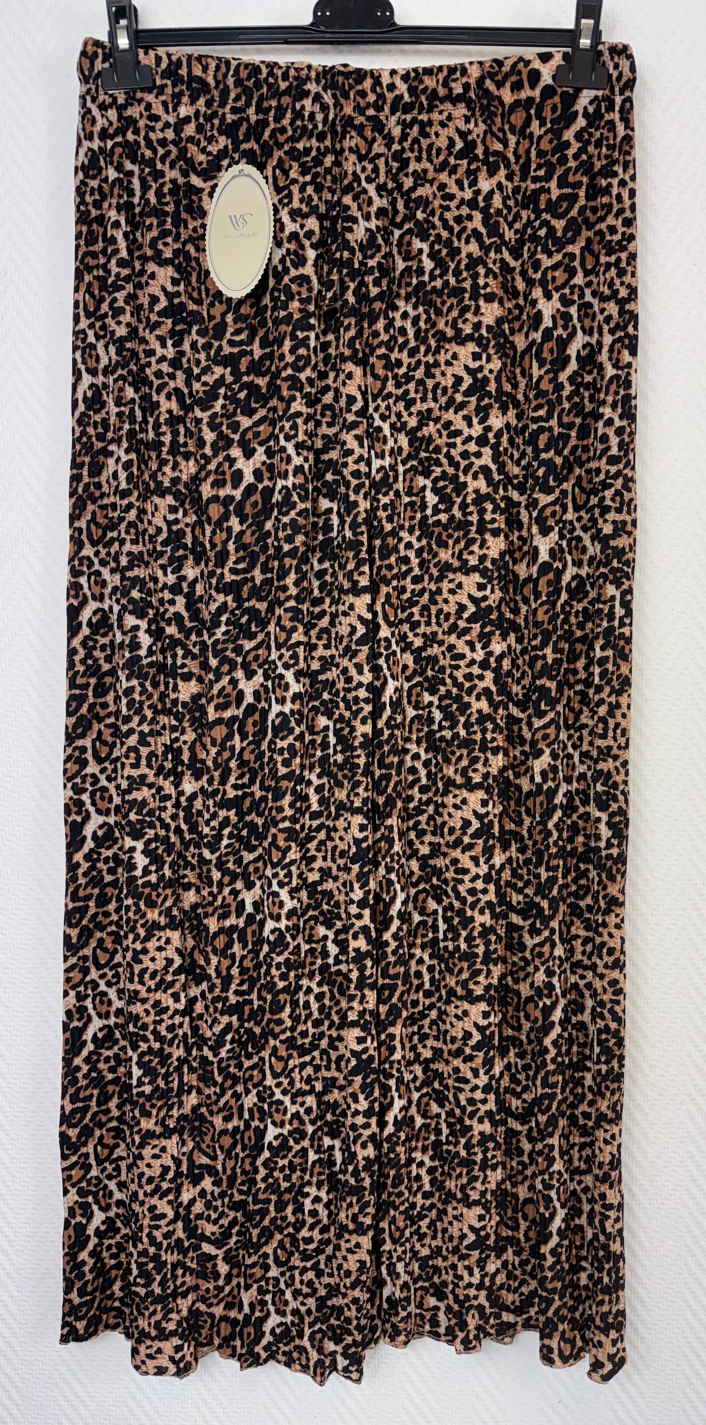 Luipaard plissé broeken 48/50-50/52-52/54