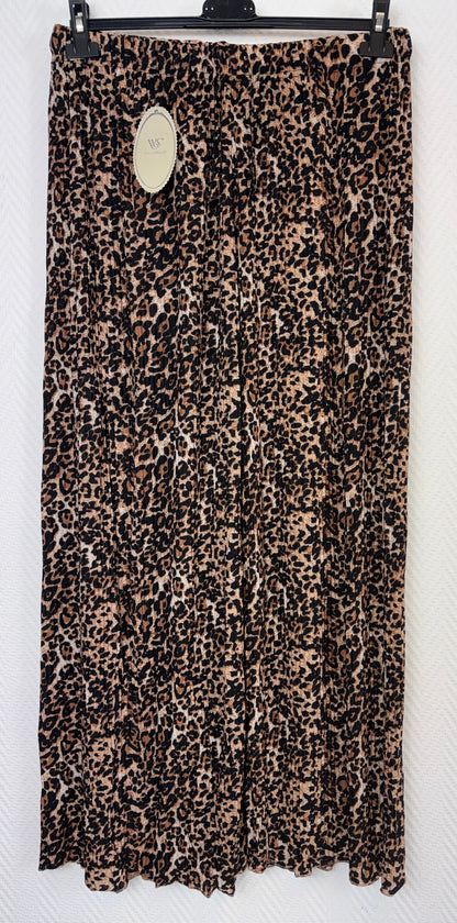 Luipaard plissé broeken 48/50-50/52-52/54
