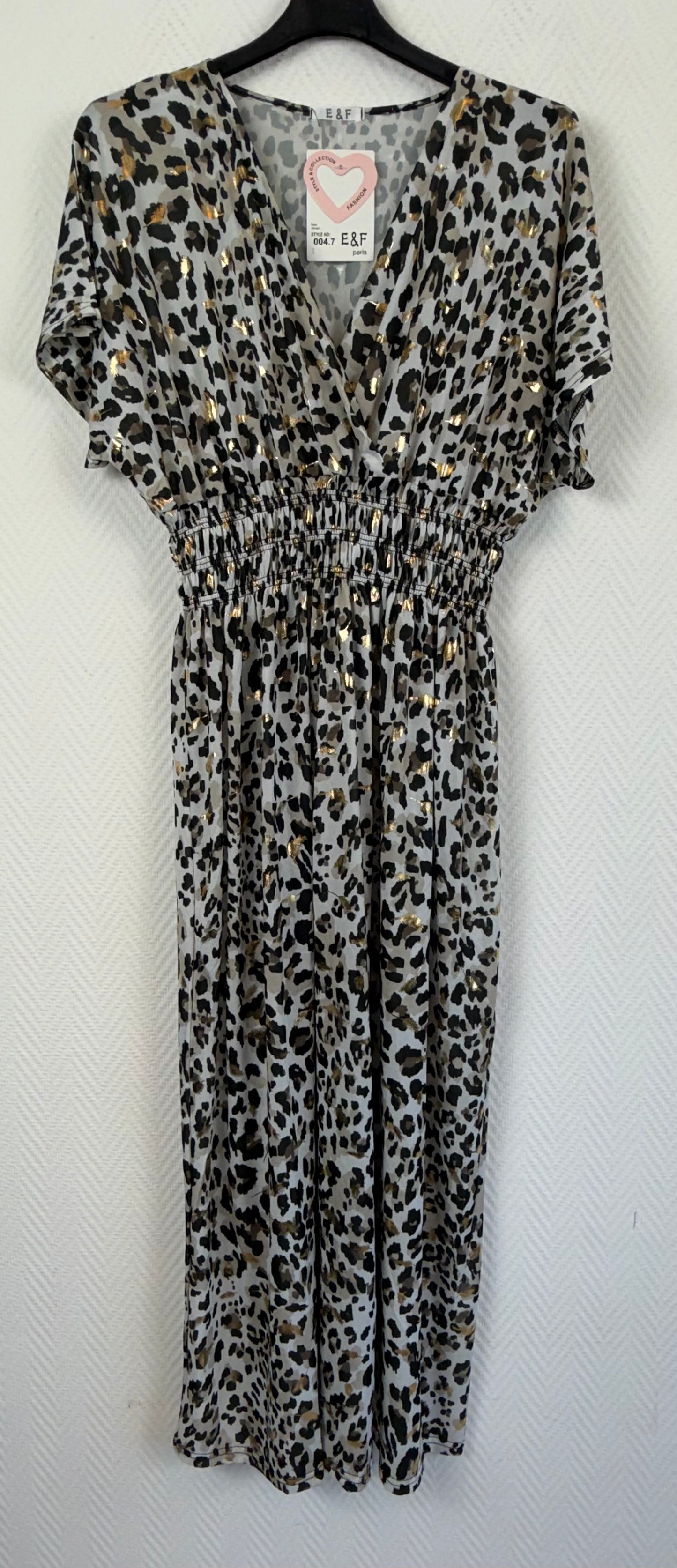 Lange jurk animal print 40/42/44/46/48/50