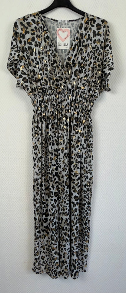 Lange jurk animal print 40/42/44/46/48/50