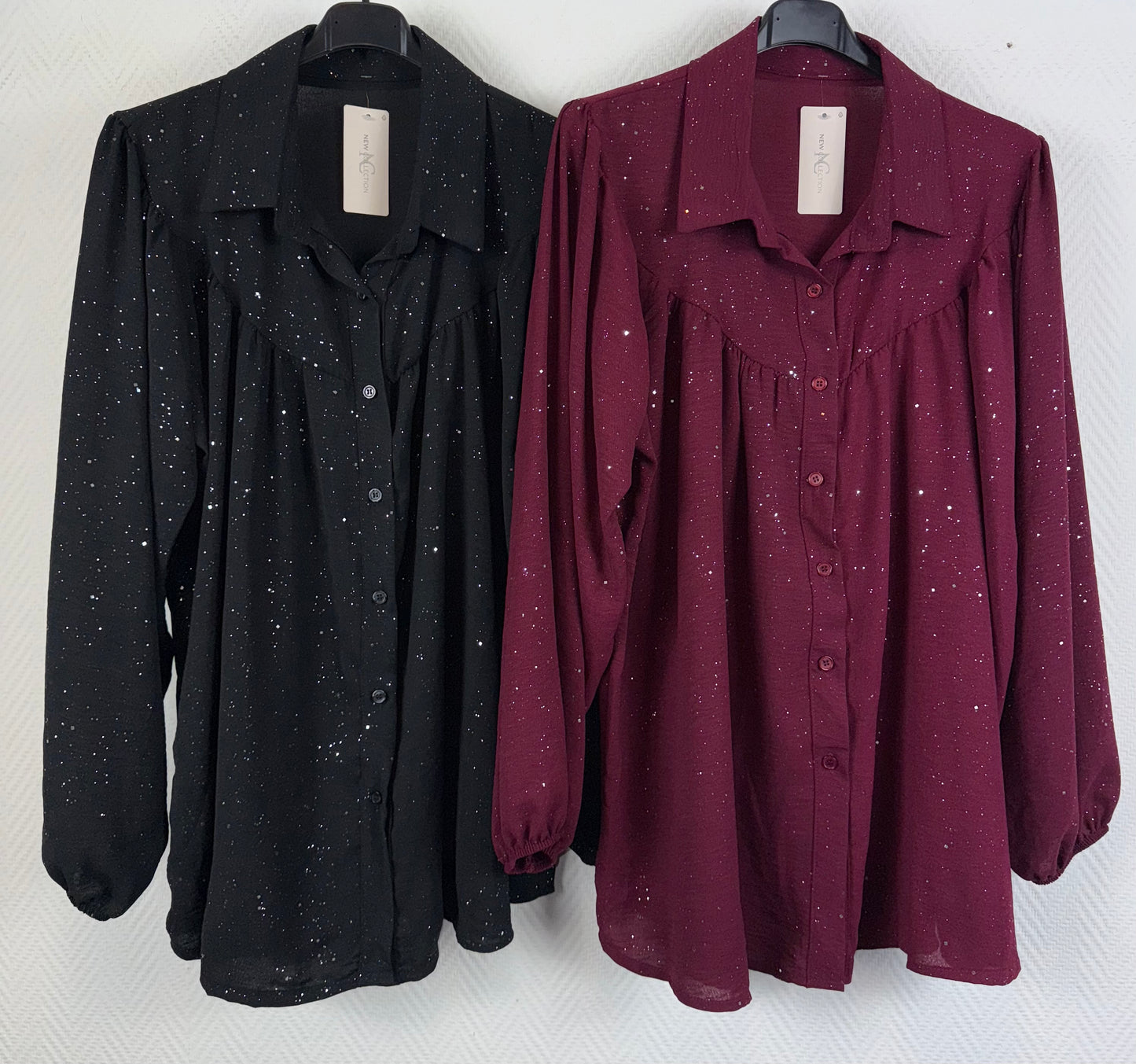 A lijn blouse glitter 48/50/52
