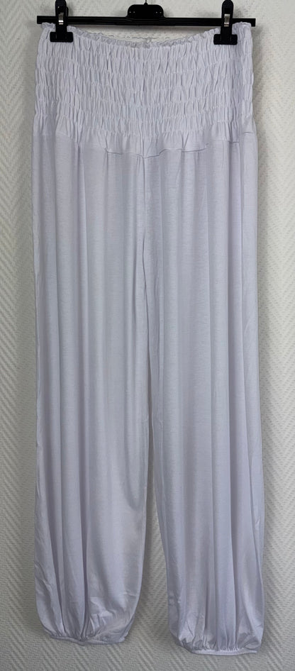 Pof broeken met brede gesmokte elastische band 42/44/46/48/50