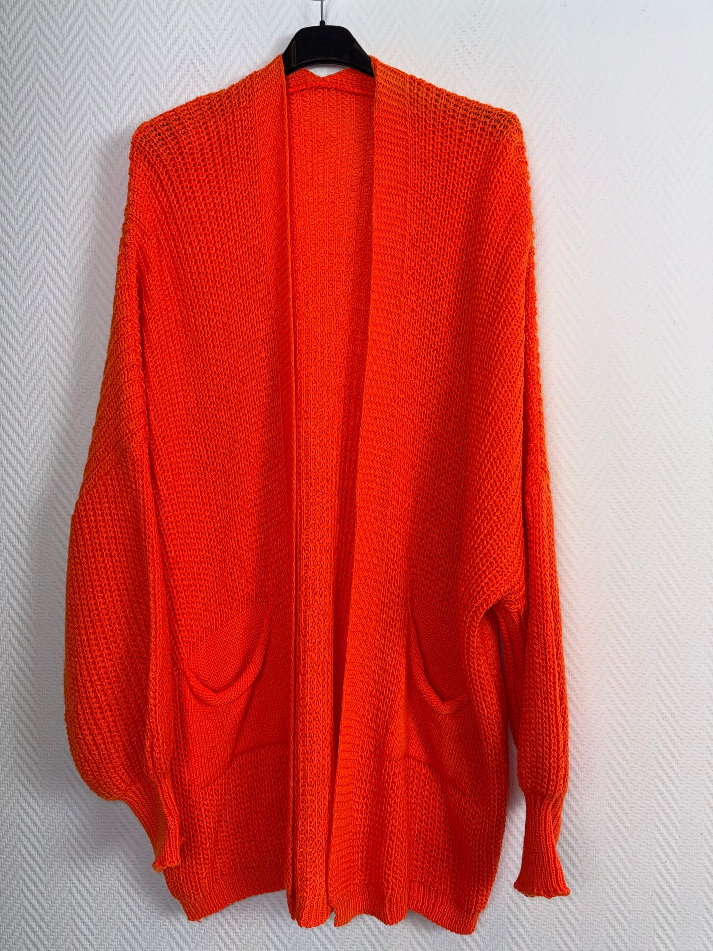 Kort gebreid vest met zakken 44/46/48/50/52/54