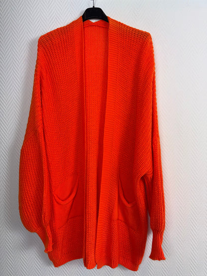 Kort gebreid vest met zakken 44/46/48/50/52/54