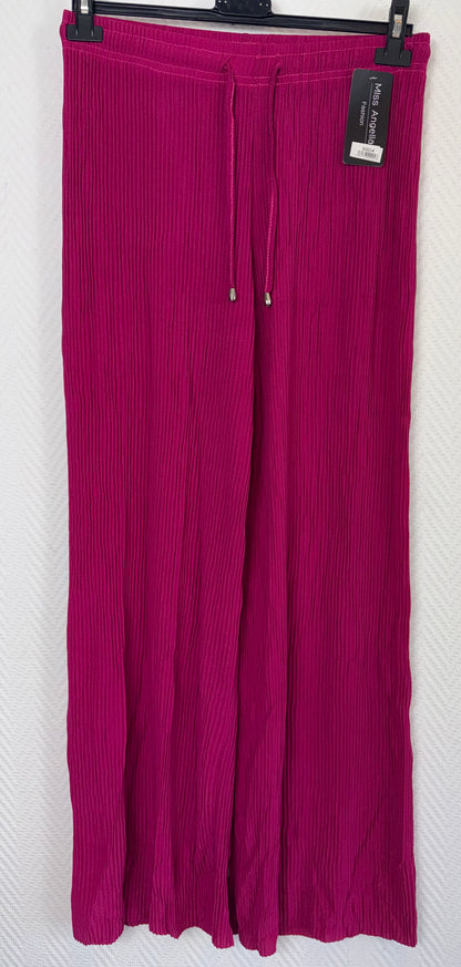 Plissé broek van Miss Angelia 40/42/44/46/48/50