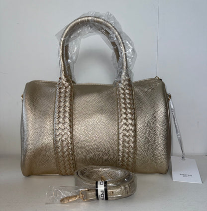 Goudkleurige bowling tas