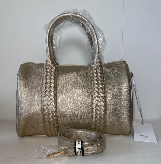 Goudkleurige bowling tas
