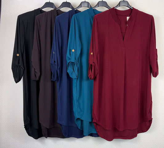 Lang basis tuniek travel 44/46/48/50