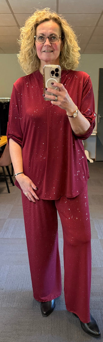 Glitter travelbroek Mia 42/44/46/48/50/52