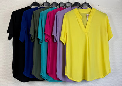 Basis shirt travelshirt korte mouwen 42/44/46/48/50