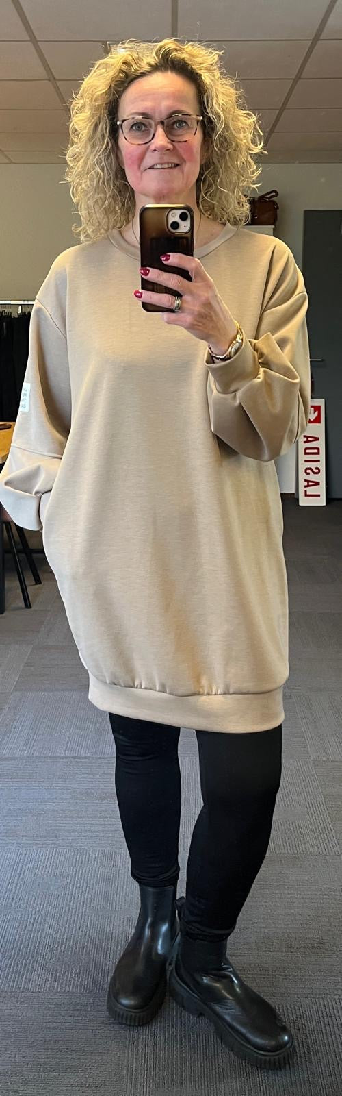 Label sweatdress met legging maat 40/42/44/46