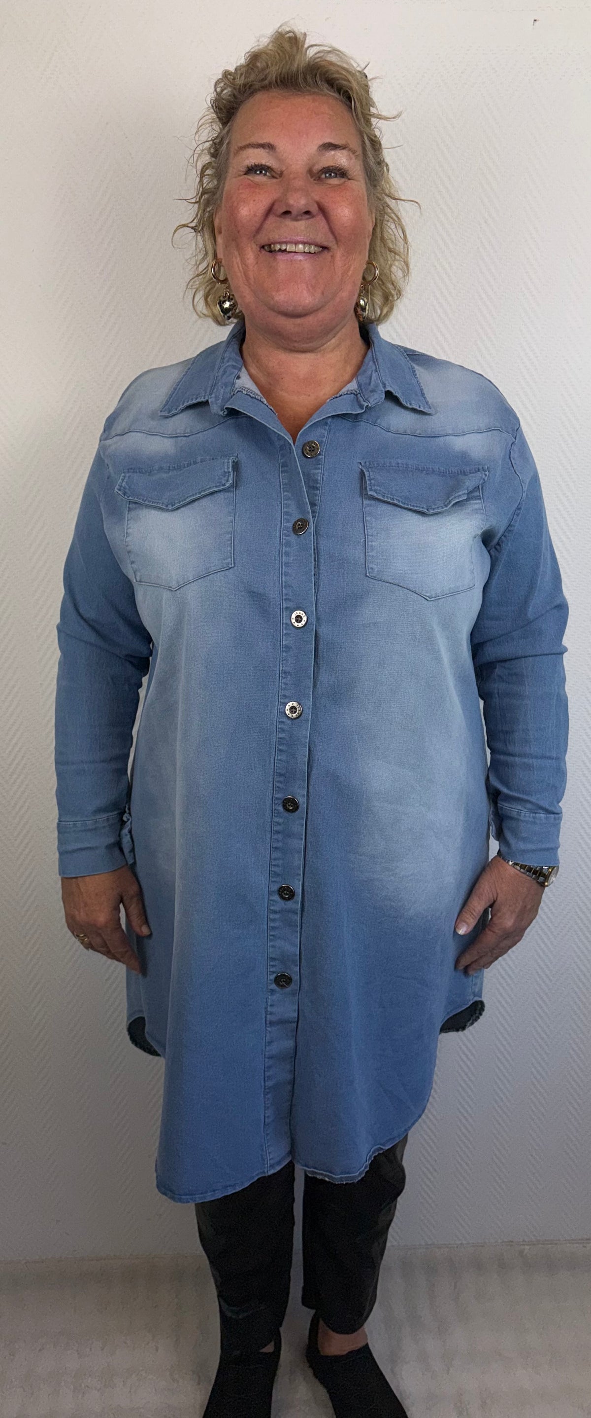 Lange jeans blouse 46/48/50