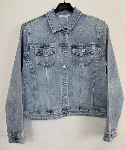 Kort spijkerjasje Goodies strass/glitter 40-42-44-46-48