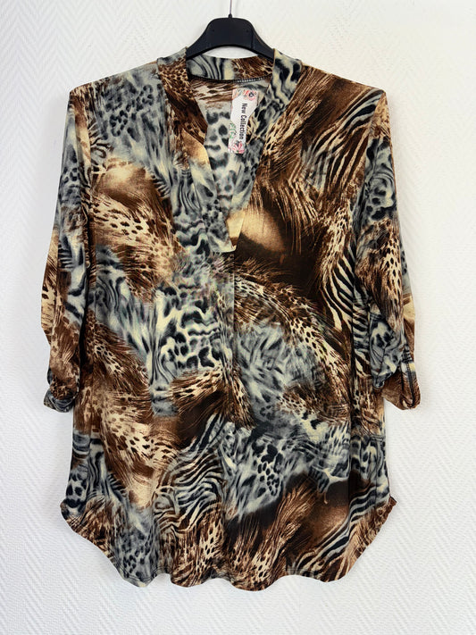 Travelshirt animal 44/46/48/50