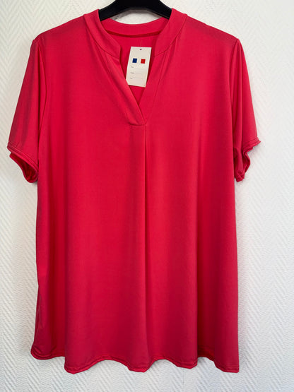 Travelshirt V hals 44/46/48/50