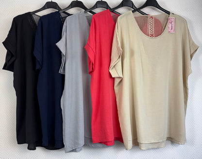 Shirt met opengewerkte rug 42/44/46