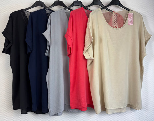 Shirt met opengewerkte rug 42/44/46