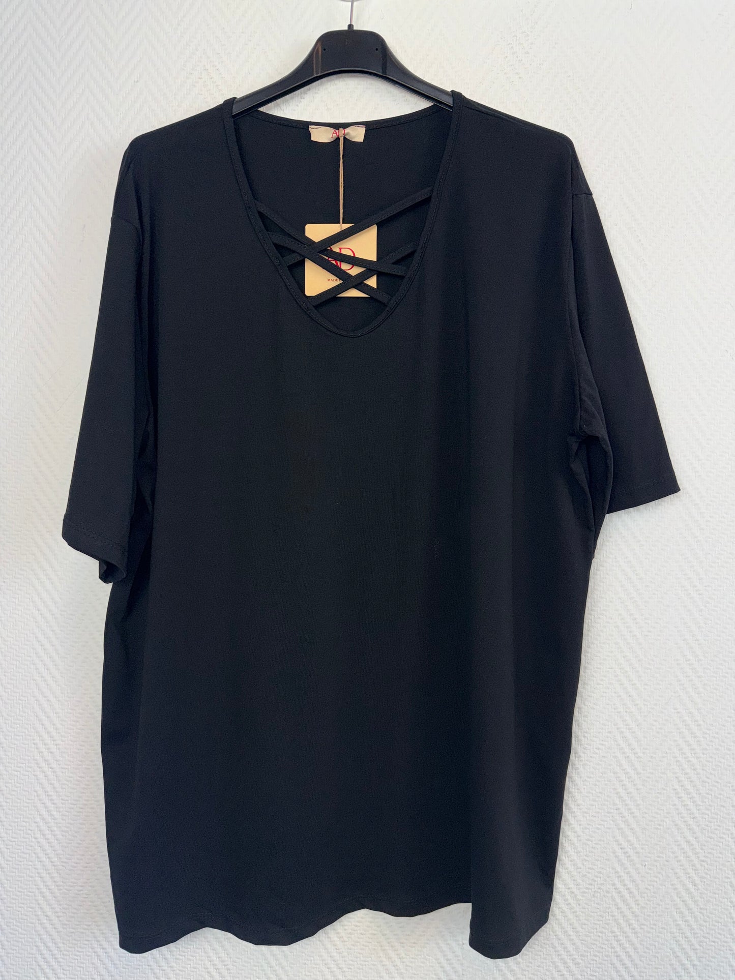 Shirt met kruisbandjes voorop 46/48/50