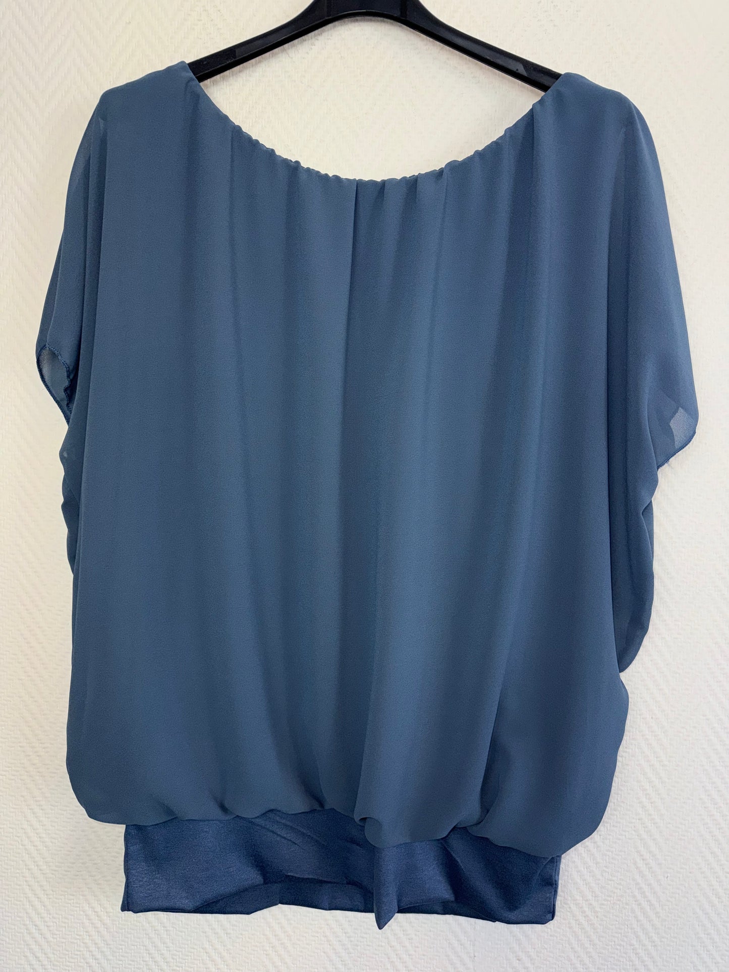 Ballontop met vaste stretch viscose ondertop 40/42/44/46