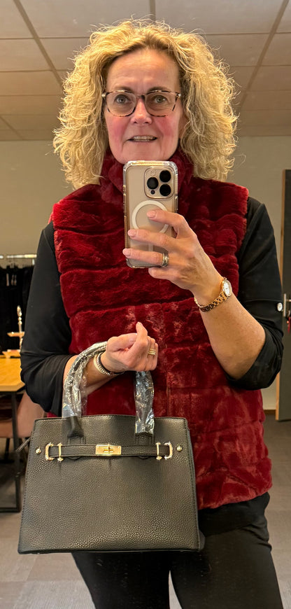 Bodywarmer van nep bont 42/44/46