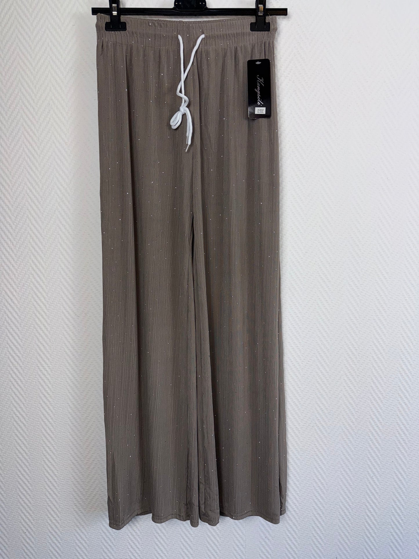 Plissé broek met studs 40/42/44/46