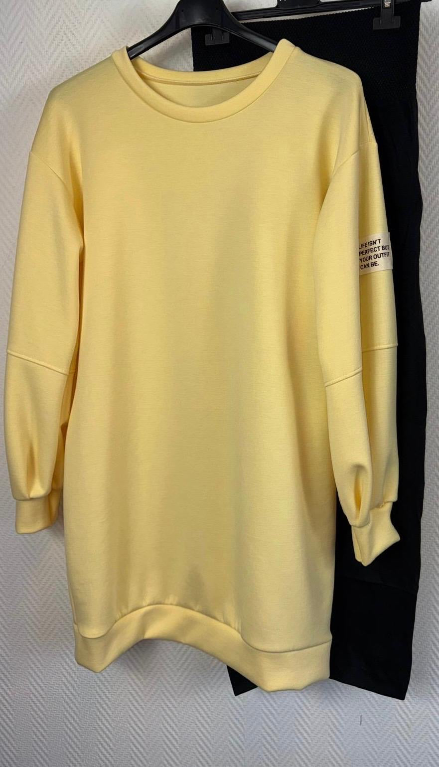 Label sweatdress met legging maat 40/42/44/46