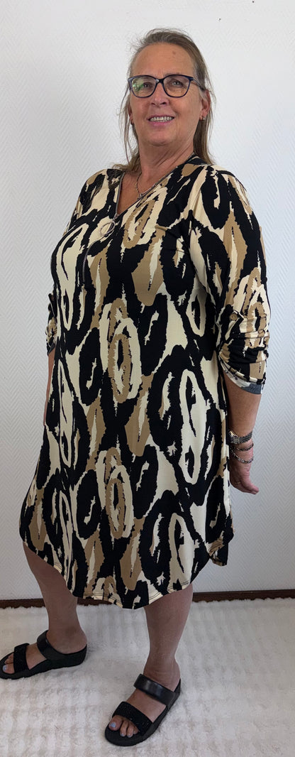 A lijn jurkje/lang tuniek Aimy 40/42/44/46/48/50