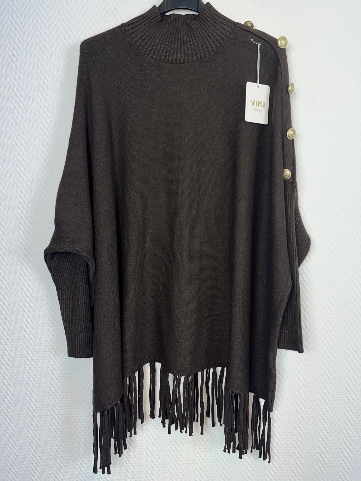 Franje trui 44/46/48/50/52/54