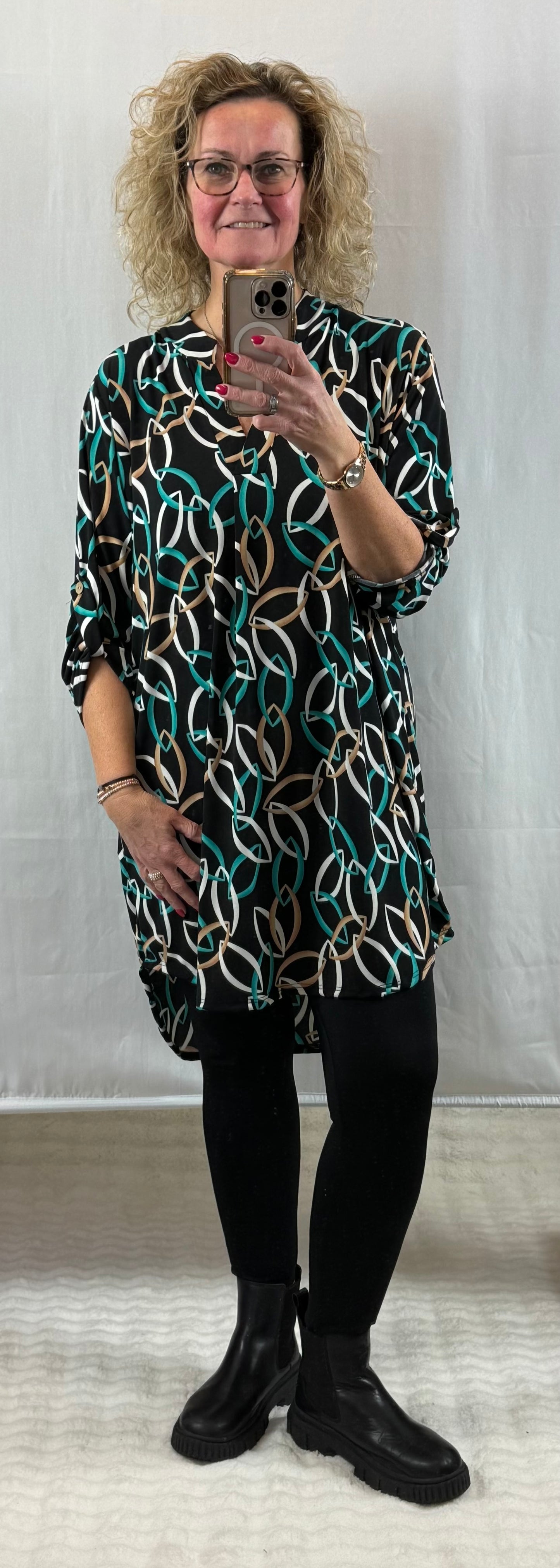 Lang travel tuniek Esther 40/42/44/46/48/50