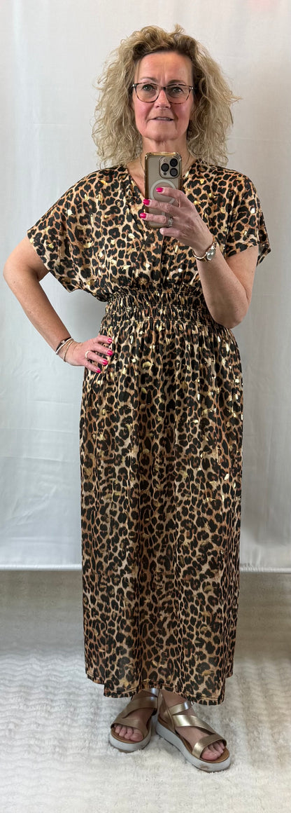Lange jurk animal print 40/42/44/46/48/50