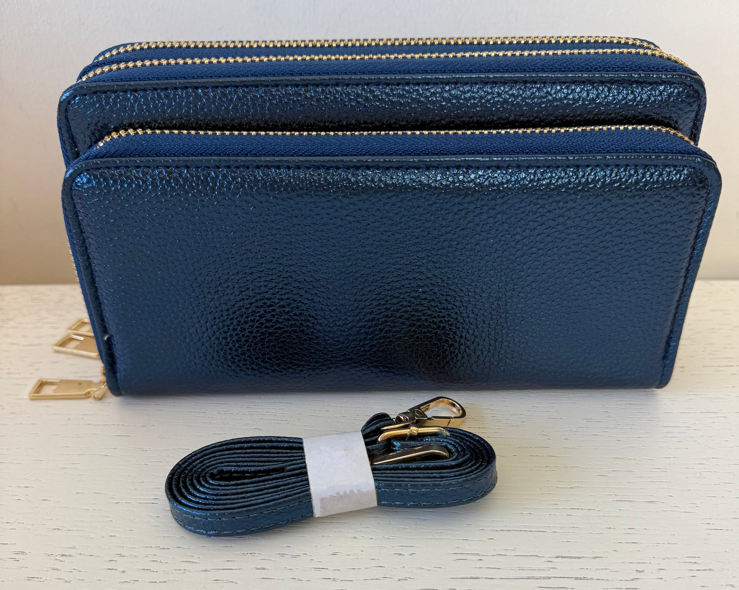 Portemonnee/mobiel/ tasjes metallic