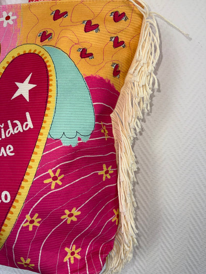 Grote strandtas met gratis bag charm