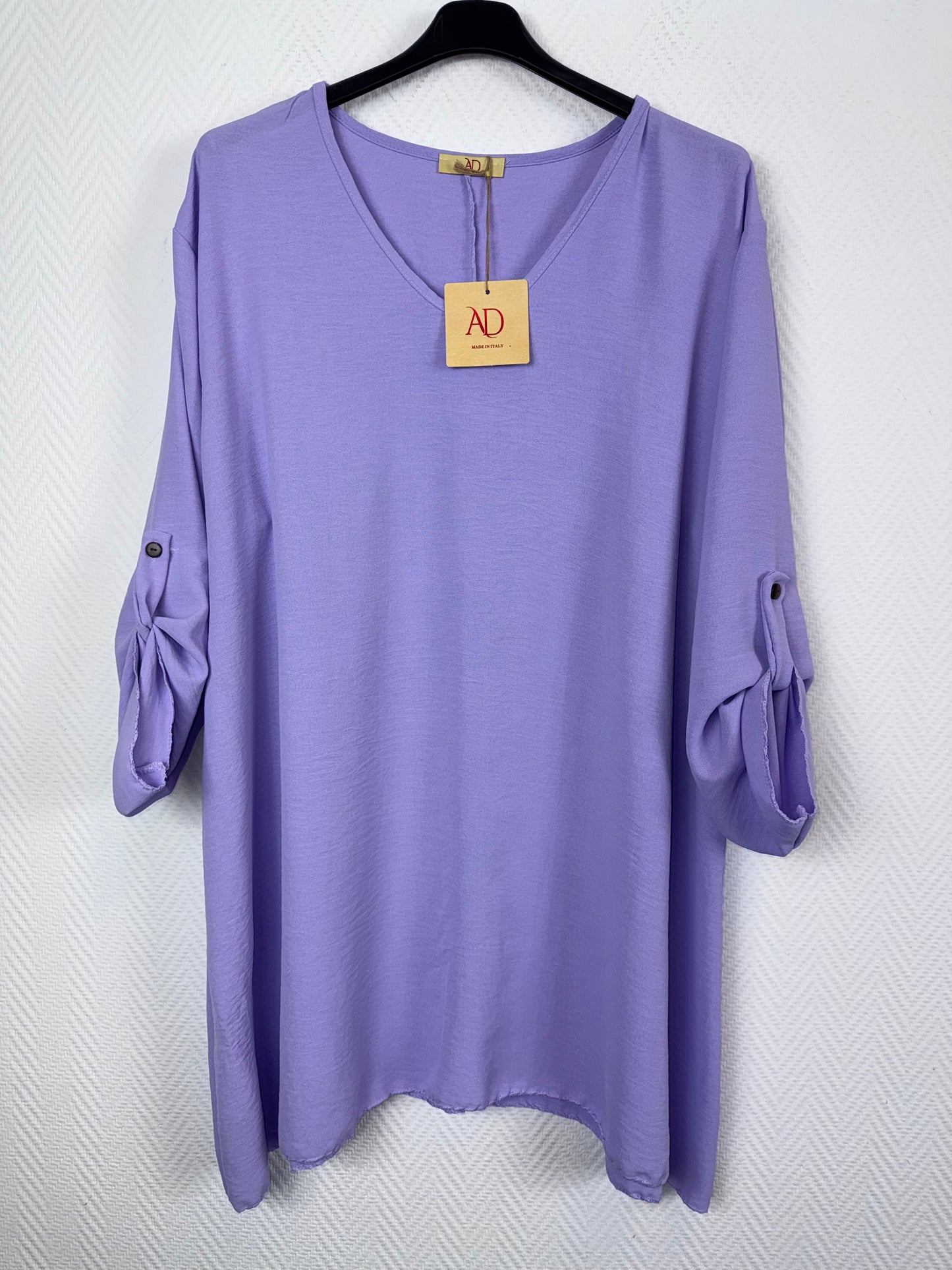 Basis A lijn tuniek met ophaalmouwen