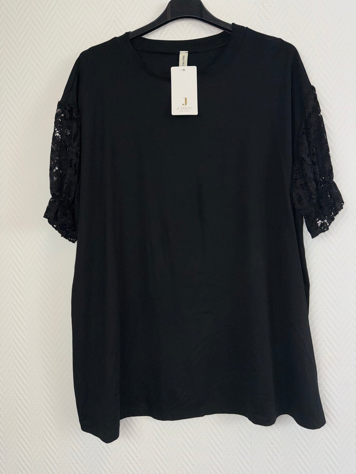 T-Shirt met kanten mouwen 46/48/50