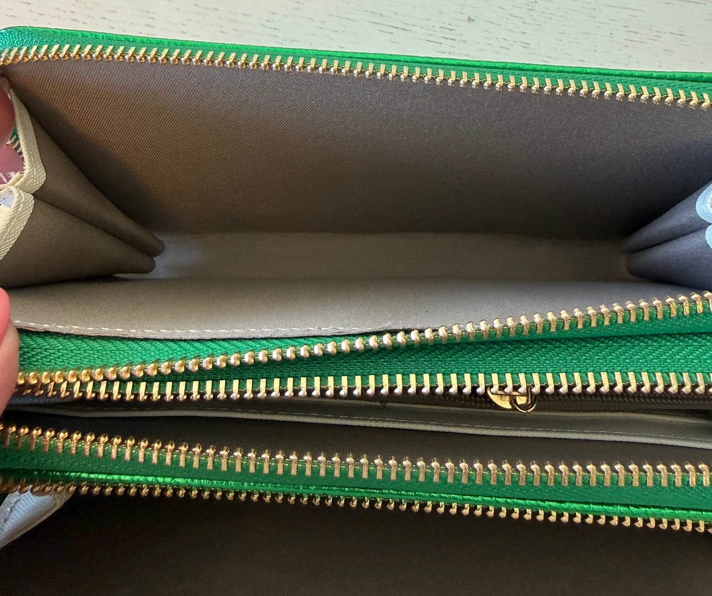 Portemonnee/mobiel/ tasjes metallic