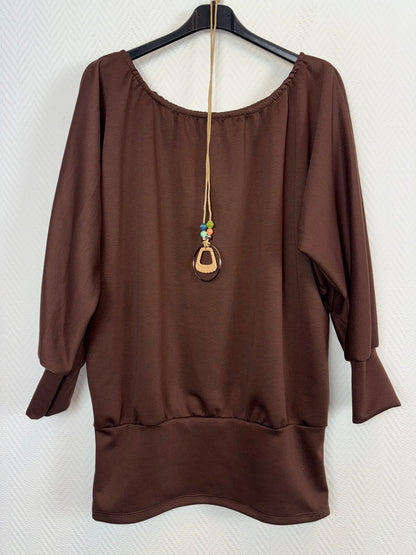 Ballontop met gratis ketting 42/44/46/48