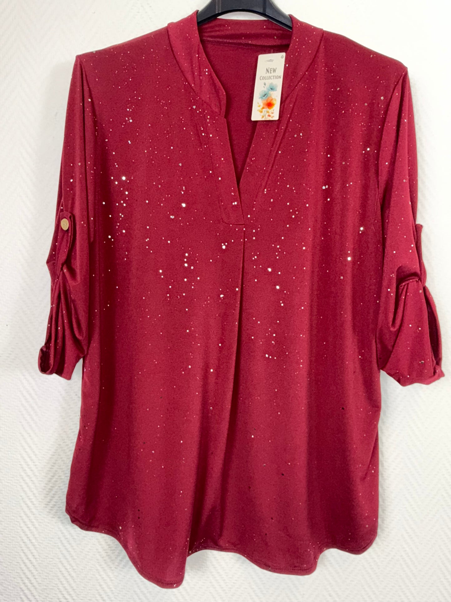 Glitter travelshirt Mia 42/44/46/48
