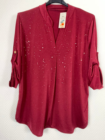Glitter travelshirt Mia 42/44/46/48