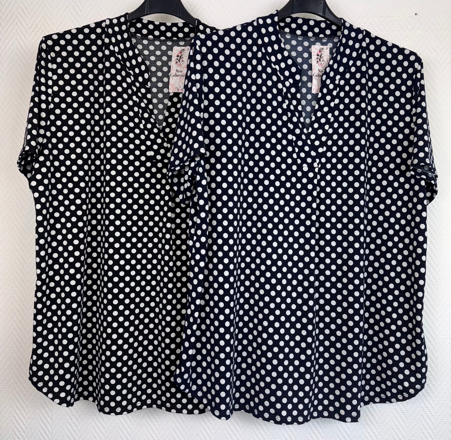 Travelshirt polkadot 40/42/44/46/48/50