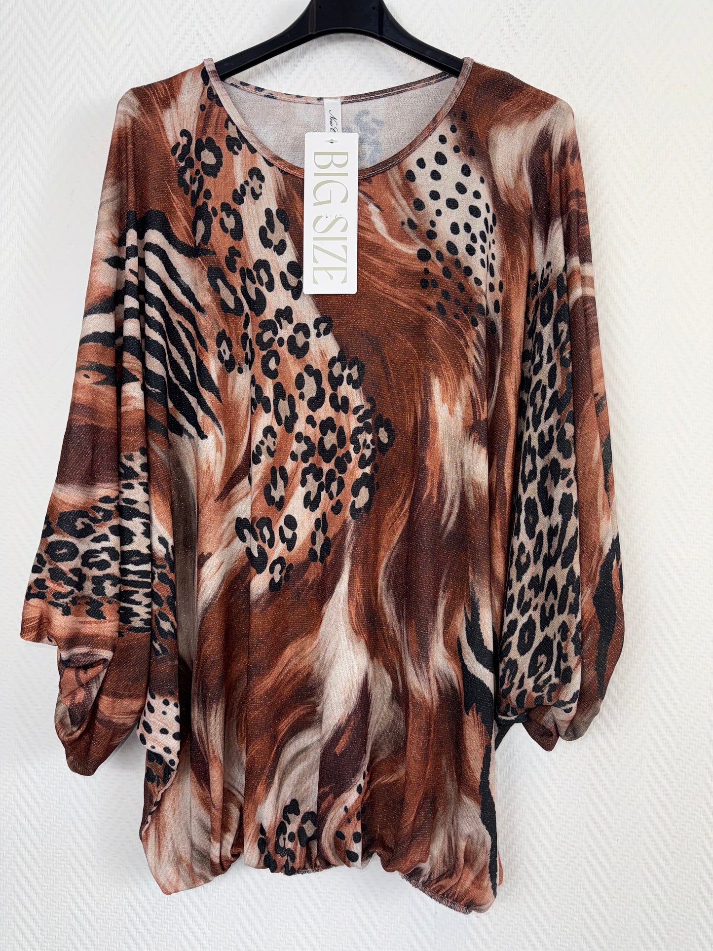 Lurex shirt animal 44/46/48/50/52