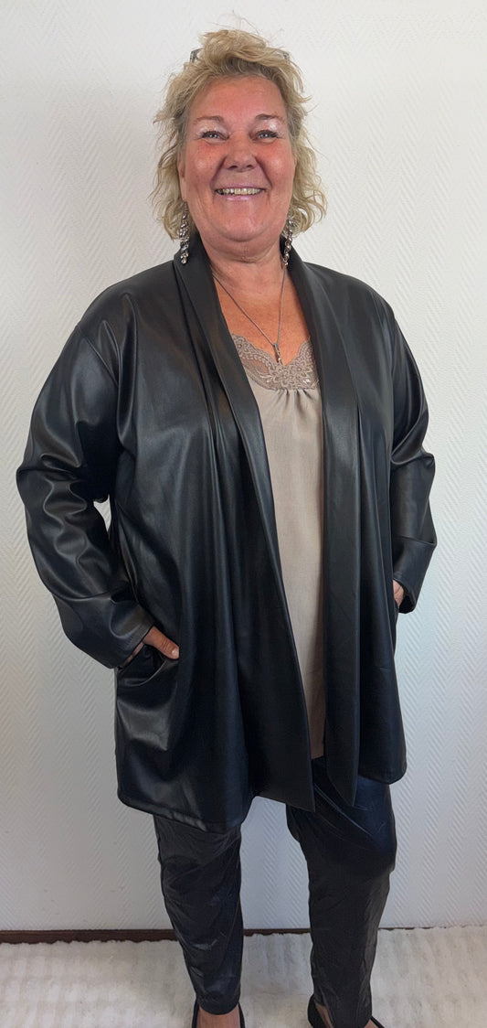 PU lederen blazer 48/50/52/54