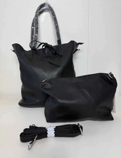 Grote zwarte bag in bag tas