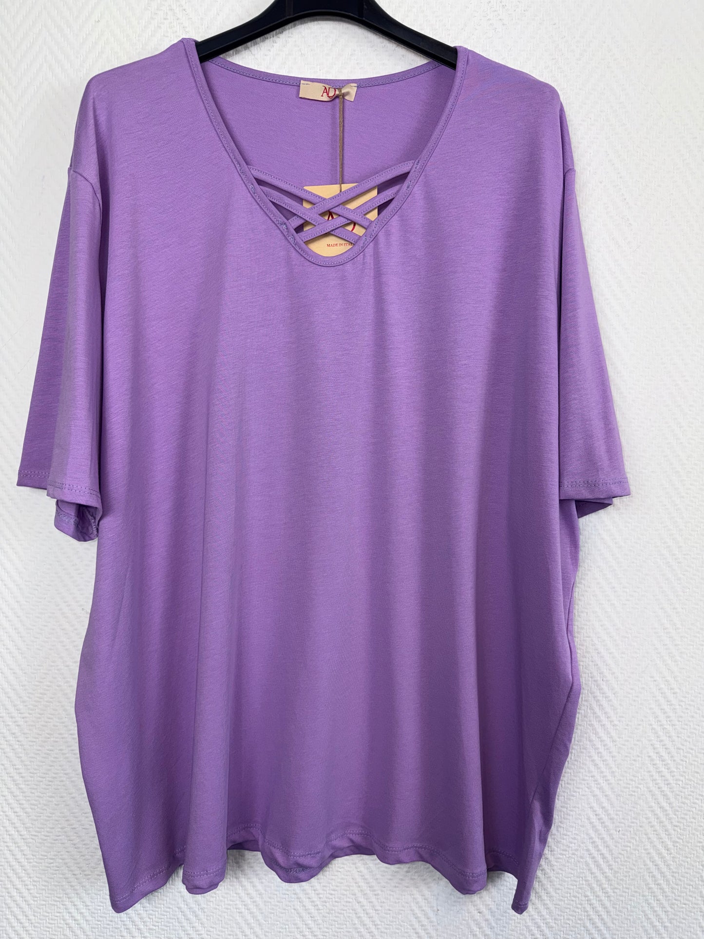 Shirt met kruisbandjes voorop 46/48/50