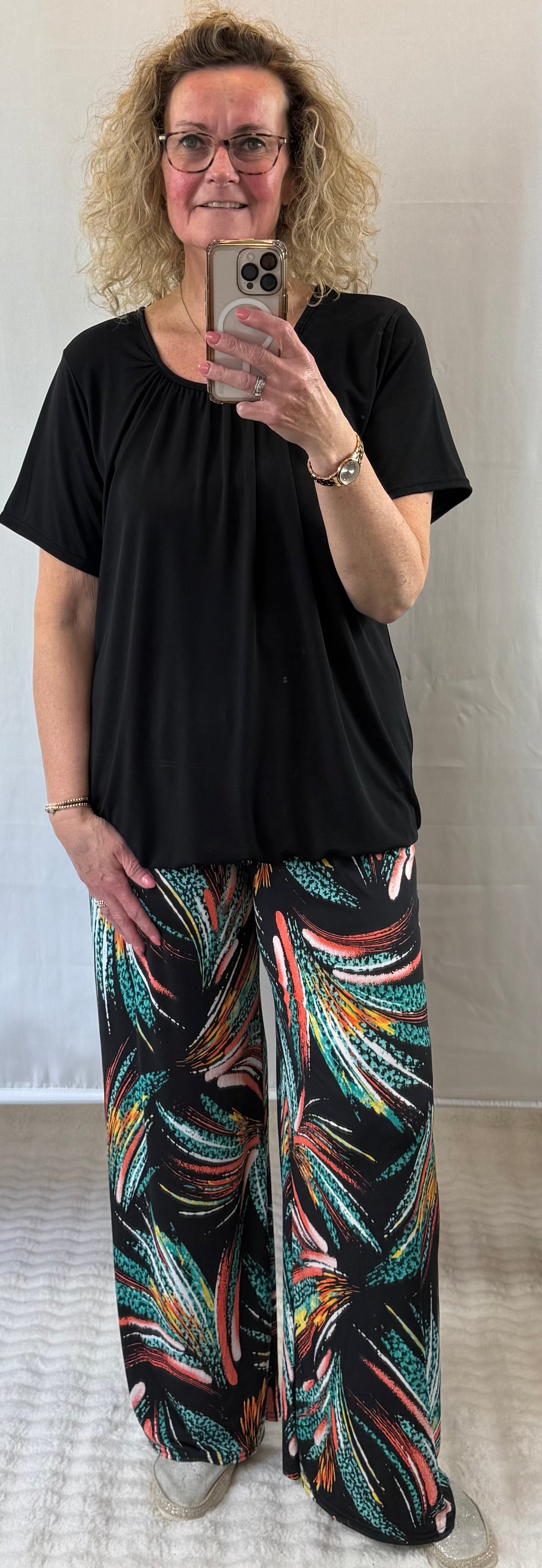 Travelshirt V hals 44/46/48/50