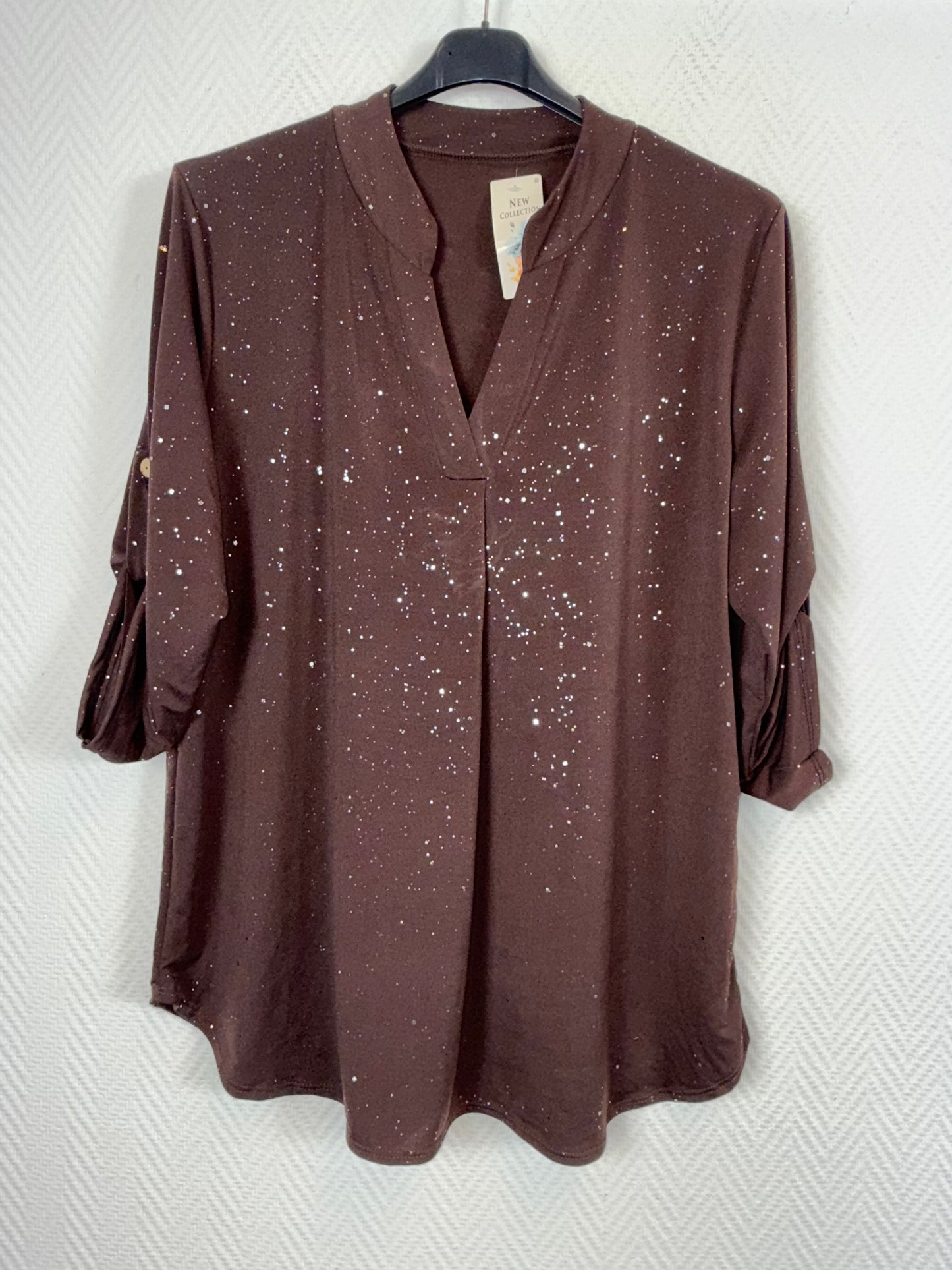 Glitter travelshirt Mia 42/44/46/48