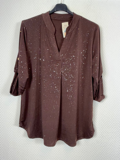 Glitter travelshirt Mia 42/44/46/48